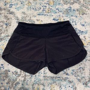 Black lululemon speed shorts